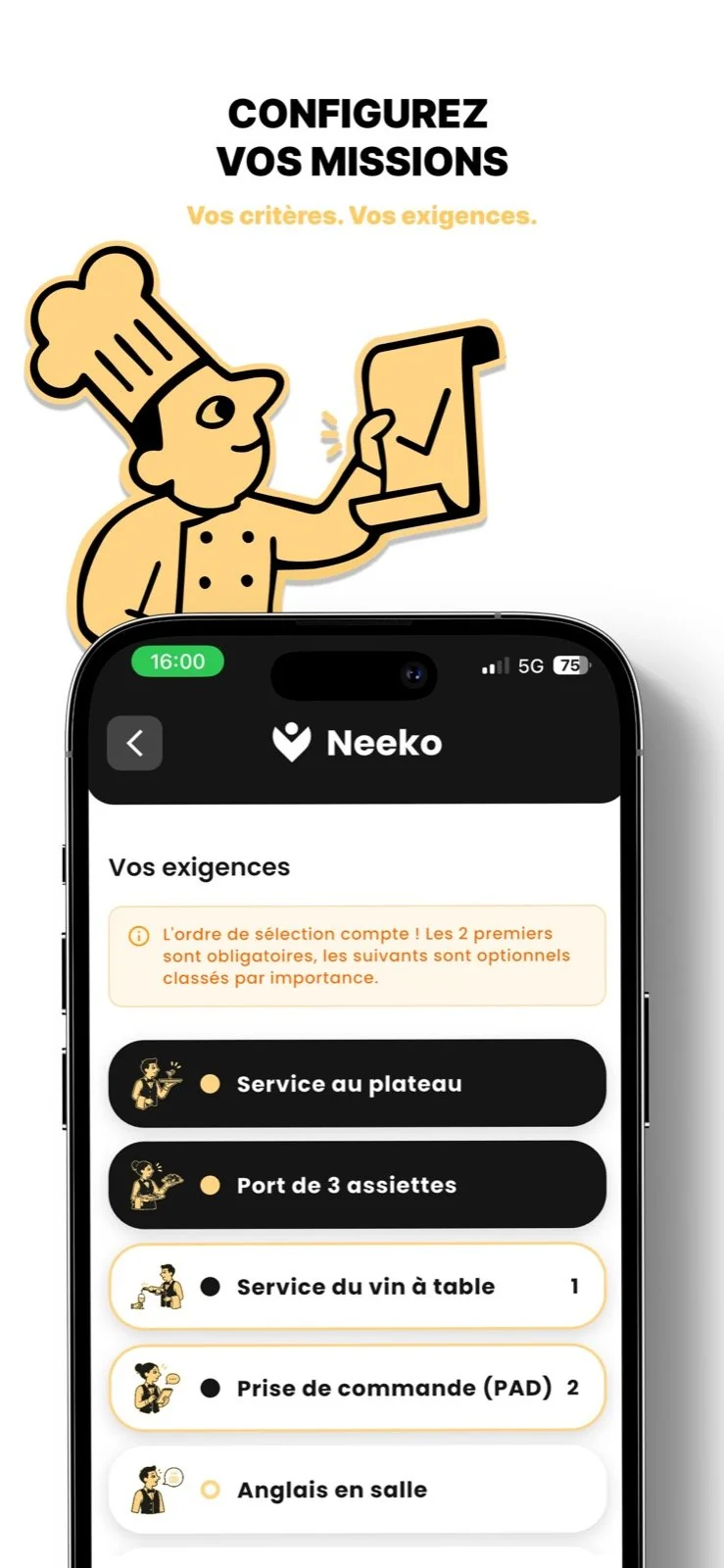 Écran 3 de l'application Neeko